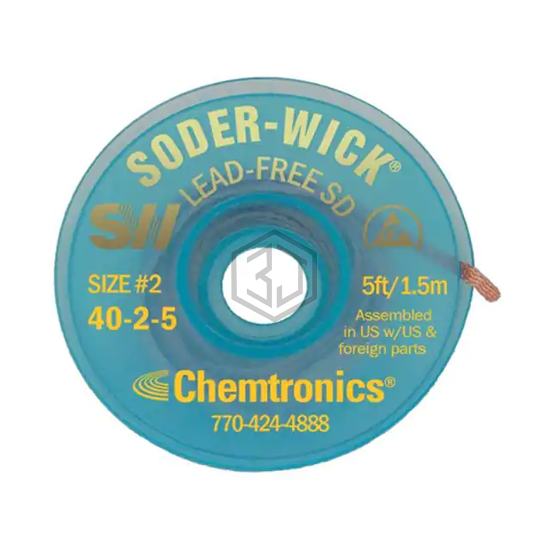SW14025 - Chemtronics - Desoldering Braid, Wick, Pumps