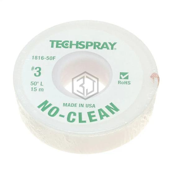 1816-50F - Techspray - Desoldering Braid, Wick, Pumps