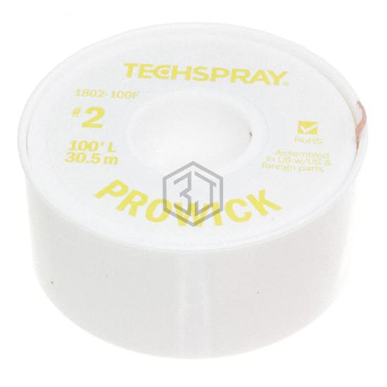 1802-100F - Techspray - Desoldering Braid, Wick, Pumps