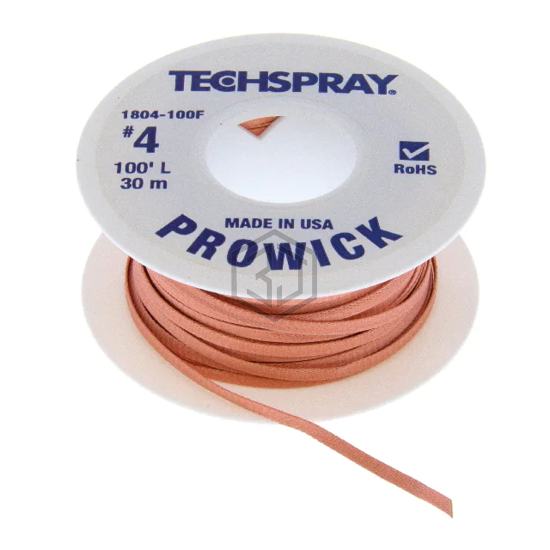 1804-100F - Techspray - Desoldering Braid, Wick, Pumps
