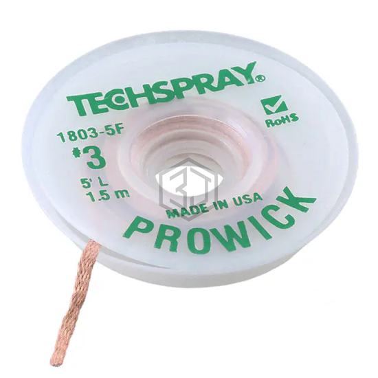 1803-10F - Techspray - Desoldering Braid, Wick, Pumps
