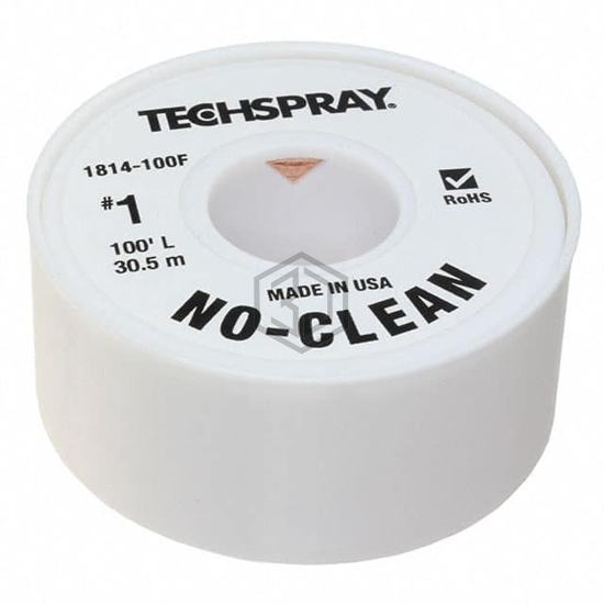 1814-100F - Techspray - Desoldering Braid, Wick, Pumps
