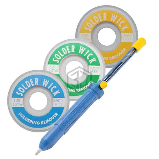 17547 - Aven Tools - Desoldering Braid, Wick, Pumps