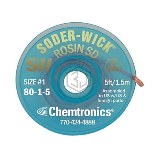 SW18015 - Chemtronics - Desoldering Braid, Wick, Pumps