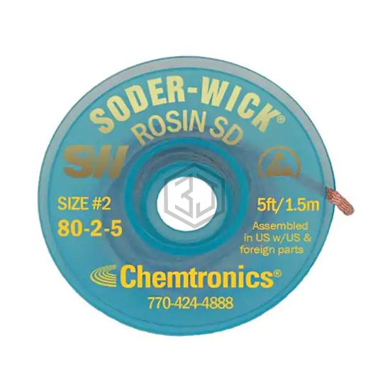 SW18025 - Chemtronics - Desoldering Braid, Wick, Pumps