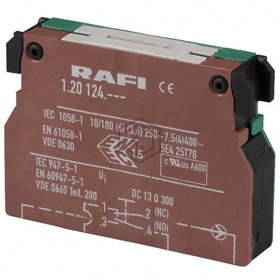 5.00.100.143/0000 - RAFI USA - Configurable Switch Components - Contact Block