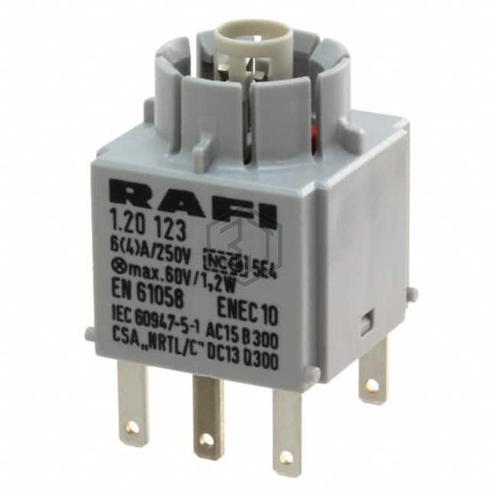 1.20.123.004/0000 - RAFI USA - Configurable Switch Components - Contact Block