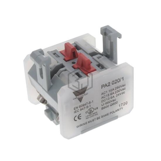 PA2020/1 - Carlo Gavazzi Inc. - Configurable Switch Components - Contact Block