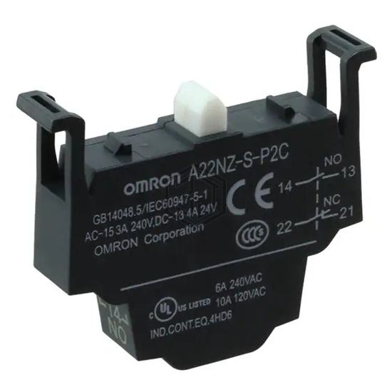 A22NZ-S-P2C - Omron Automation and Safety - Configurable Switch Components - Contact Block