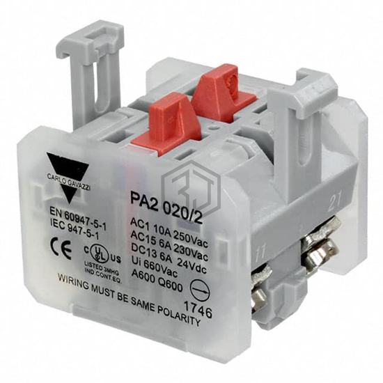 PA2020/2 - Carlo Gavazzi Inc. - Configurable Switch Components - Contact Block
