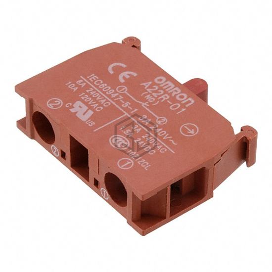 A22R-01 - Omron Automation and Safety - Configurable Switch Components - Contact Block