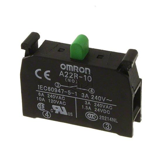 A22R-10 - Omron Automation and Safety - Configurable Switch Components - Contact Block