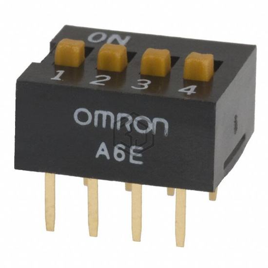 A6E-4104-N - Omron Electronics Inc-EMC Div - DIP Switches