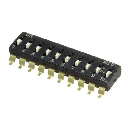 EDS10SGNNTU04Q - TE Connectivity ALCOSWITCH Switches - DIP Switches