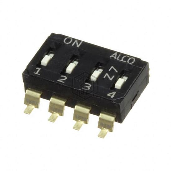 EDS04SGRNTU04Q - TE Connectivity ALCOSWITCH Switches - DIP Switches
