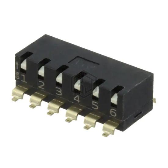 EDSP06SGRNNTU04 - TE Connectivity ALCOSWITCH Switches - DIP Switches