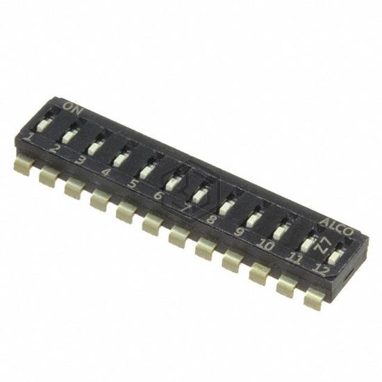 EDS12SNRNTR04Q - TE Connectivity ALCOSWITCH Switches - DIP Switches