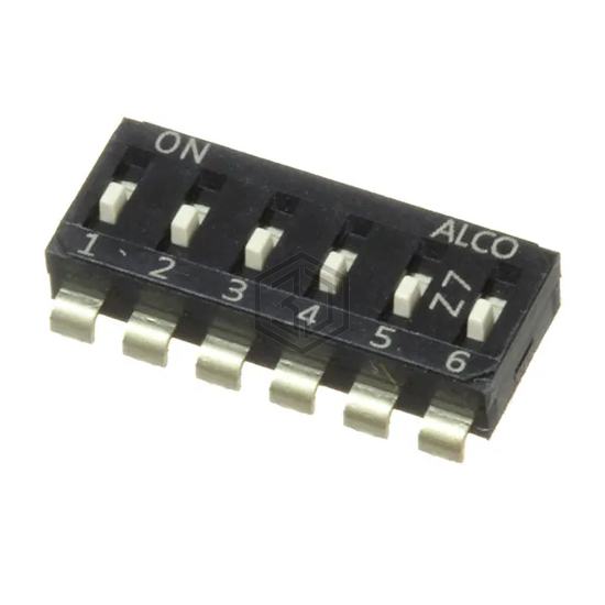 EDS06SNNNTU04Q - TE Connectivity ALCOSWITCH Switches - DIP Switches