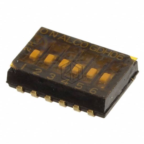 GDH06SA04 - TE Connectivity ALCOSWITCH Switches - DIP Switches