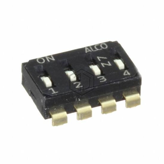EDS04SNRNTU04Q - TE Connectivity ALCOSWITCH Switches - DIP Switches