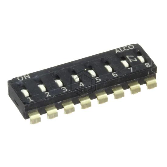EDS08SNRNTR04Q - TE Connectivity ALCOSWITCH Switches - DIP Switches
