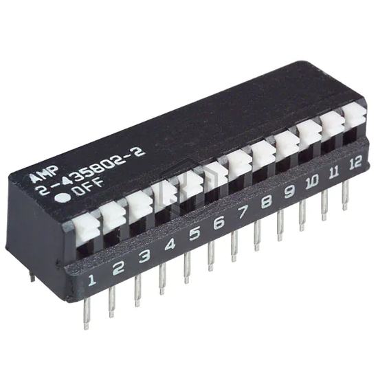 2-5435802-2 - TE Connectivity ALCOSWITCH Switches - DIP Switches
