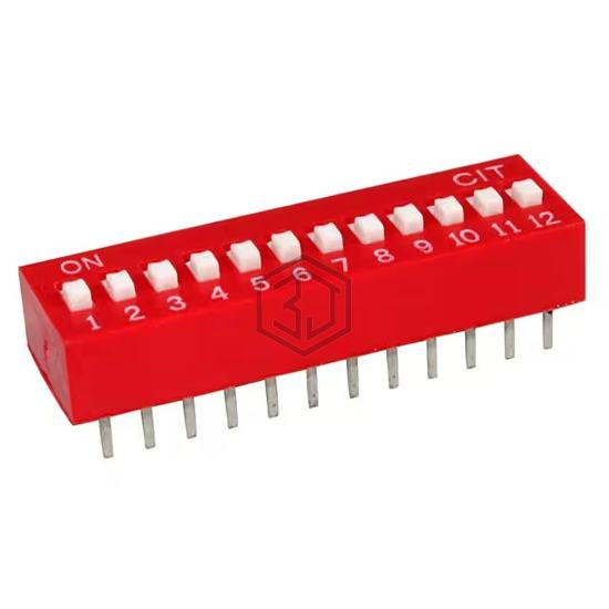 KG12E - CIT Relay and Switch - DIP Switches