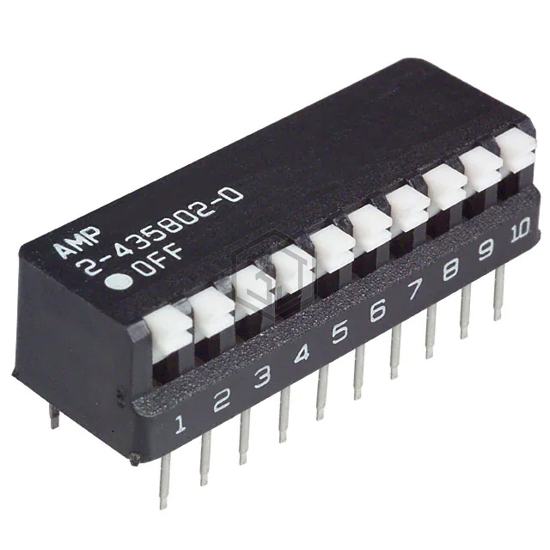2-5435802-0 - TE Connectivity ALCOSWITCH Switches - DIP Switches