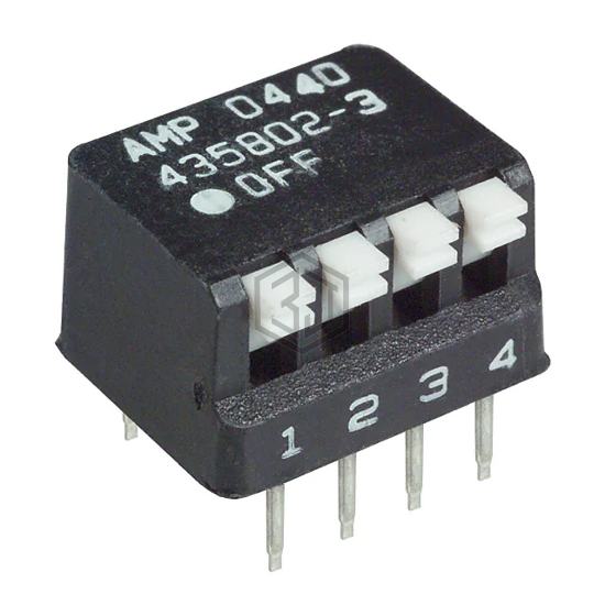 435802-3 - TE Connectivity ALCOSWITCH Switches - DIP Switches