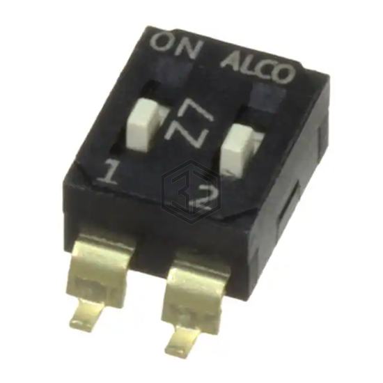 EDS02SGNNTU04Q - TE Connectivity ALCOSWITCH Switches - DIP Switches