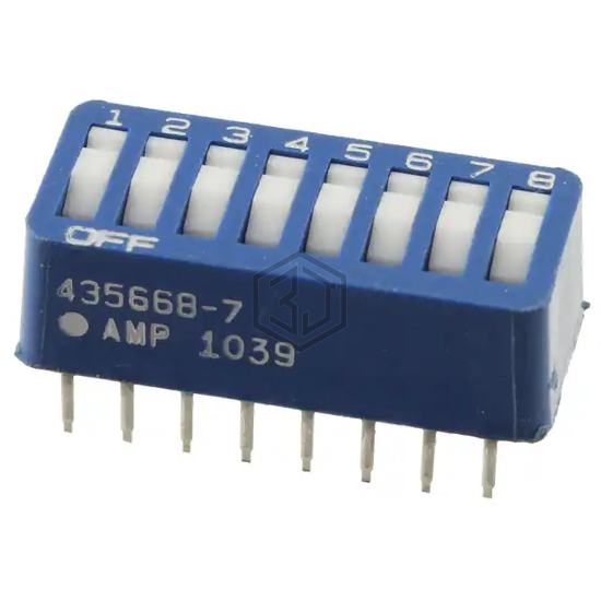 435668-7 - TE Connectivity ALCOSWITCH Switches - DIP Switches