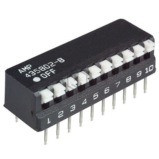 435802-8 - TE Connectivity ALCOSWITCH Switches - DIP Switches