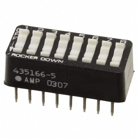 435166-5 - TE Connectivity ALCOSWITCH Switches - DIP Switches