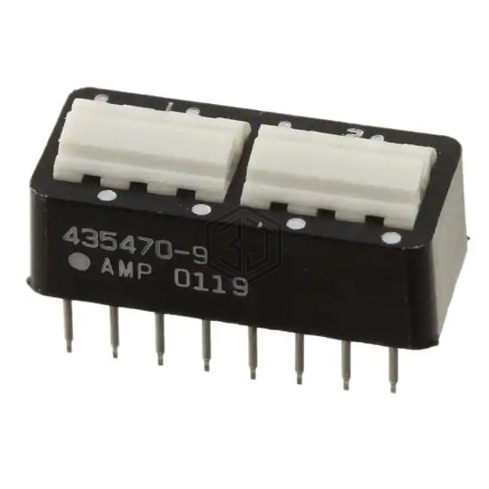 435470-9 - TE Connectivity ALCOSWITCH Switches - DIP Switches