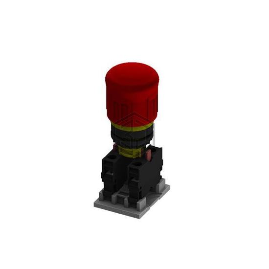 M22E-PSB02-R - Moujen - Emergency Stop (E-Stop) Switches