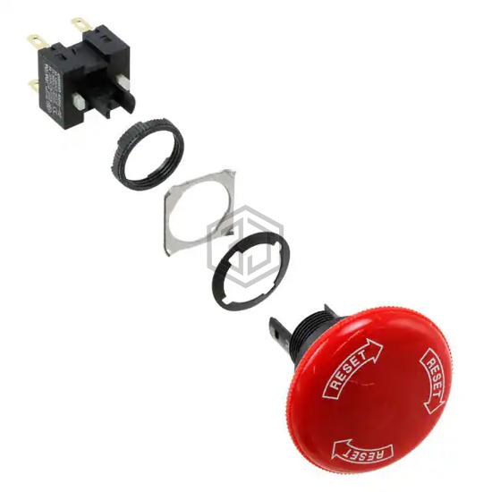 A165E-M-02 - Omron Automation and Safety - Emergency Stop (E-Stop) Switches