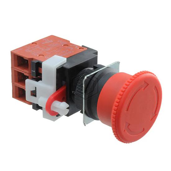 A22E-M-03-EMS - Omron Automation and Safety - Emergency Stop (E-Stop) Switches