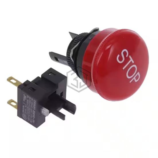 A165E-S-01(STOP) - Omron Automation and Safety - Emergency Stop (E-Stop) Switches