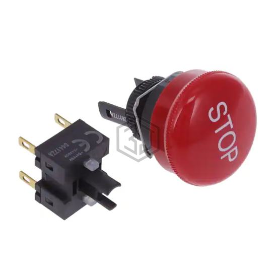 A165E-S-02(STOP) - Omron Automation and Safety - Emergency Stop (E-Stop) Switches