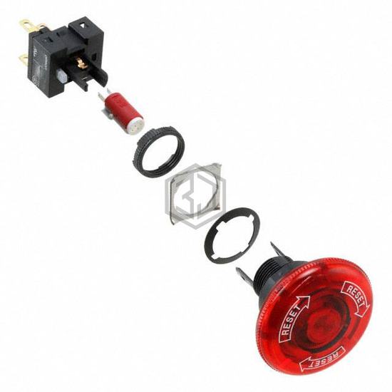 A165E-LM-24D-01 - Omron Automation and Safety - Emergency Stop (E-Stop) Switches