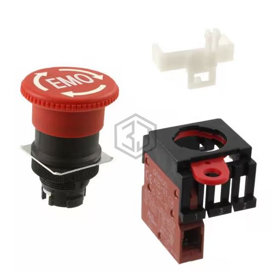 A22E-M-01-EMO - Omron Automation and Safety - Emergency Stop (E-Stop) Switches