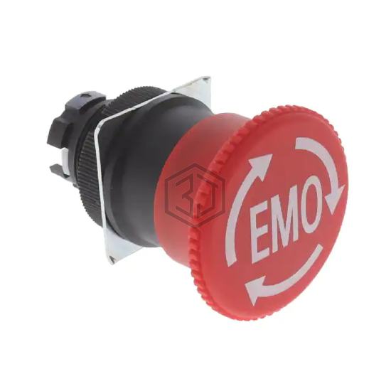A22E-M-12-EMO - Omron Automation and Safety - Emergency Stop (E-Stop) Switches