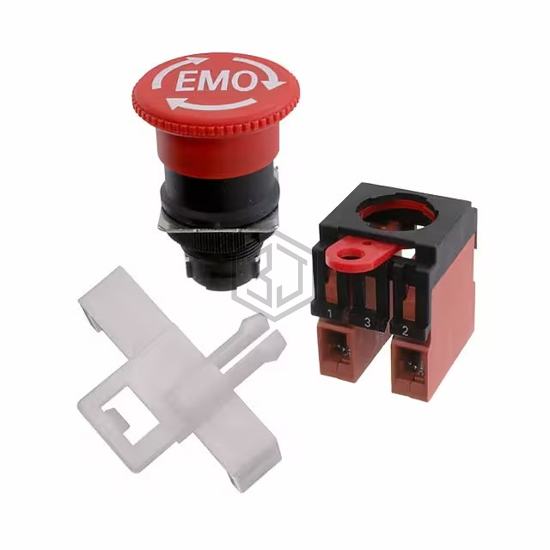 A22E-M-02-EMO - Omron Automation and Safety - Emergency Stop (E-Stop) Switches