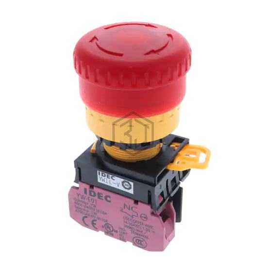 YW1L-V4E01Q4R - APEM Inc. - Emergency Stop (E-Stop) Switches