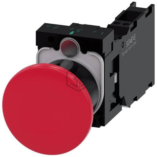 3SU11001BA203FA0 - Siemens - Emergency Stop (E-Stop) Switches