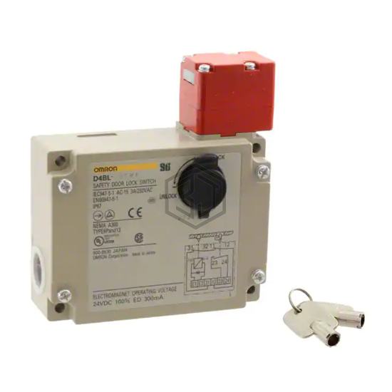 D4BL-2CRA - Omron Automation and Safety - Interlock Switches