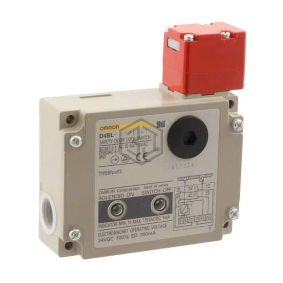D4BL-2GRD-AT - Omron Automation and Safety - Interlock Switches