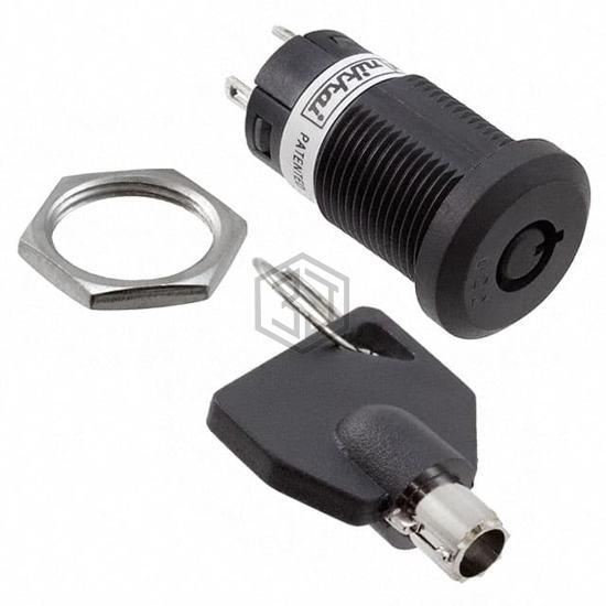 CKM12BTW01-022 - NKK Switches - Keylock Switches