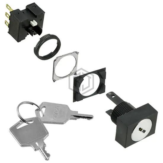 A165K-J2MR-1 - Omron Automation and Safety - Keylock Switches