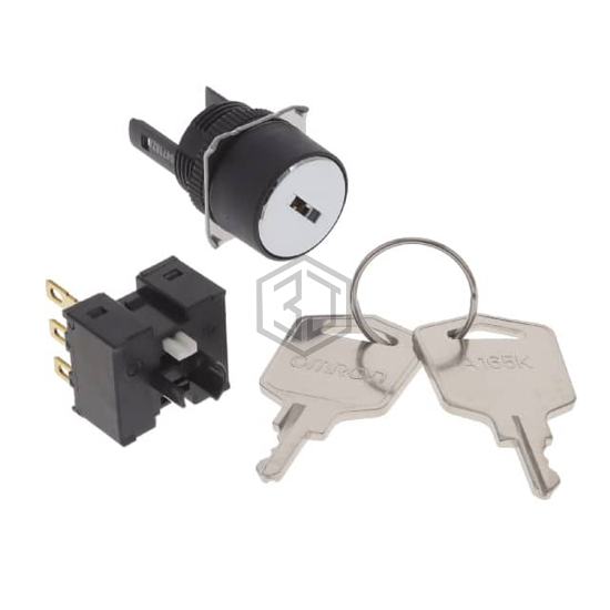 A165K-T2MR-1 - Omron Automation and Safety - Keylock Switches